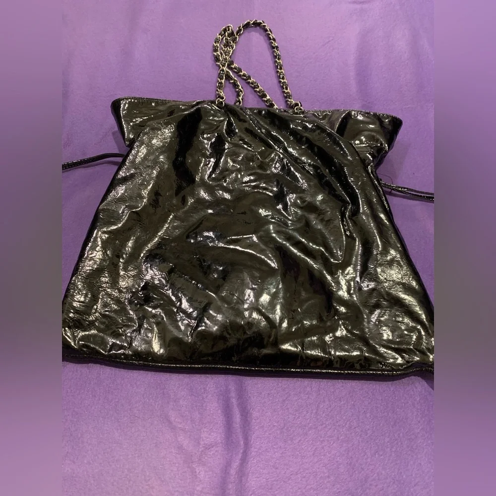 CHANEL black patent